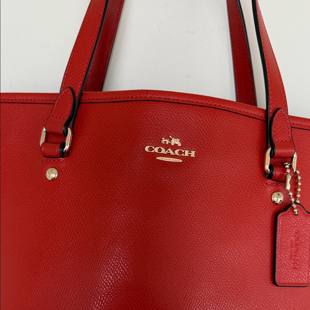 Coach Scarlet Leather Tote - Picture 4 of 14